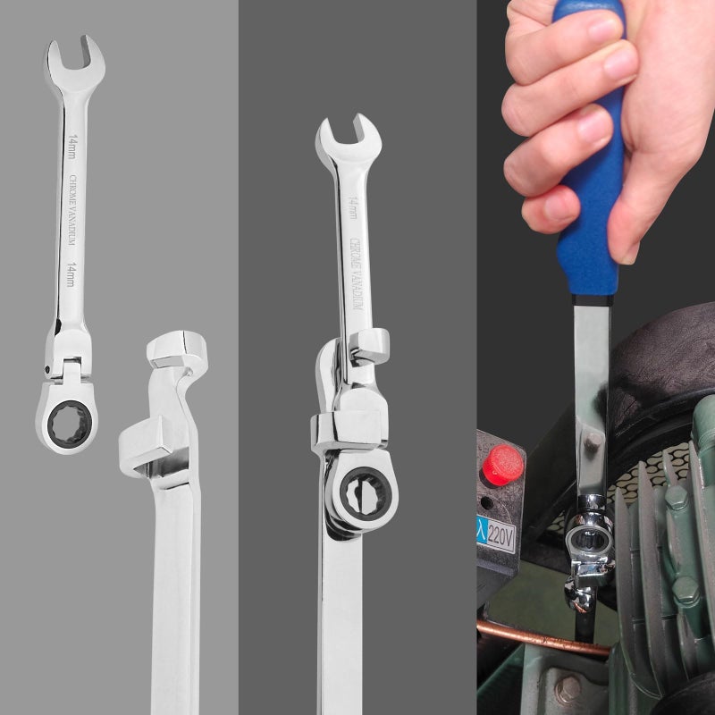 Gunpla Wrench Extender Tool  Heavy Duty Steel 15 inches Long Extension Wrenches Bar Adaptor Wrench Extension Extra Leverage Torque Adaptor for Professional Mechanics DIY Handyman Tighten Nuts Bolts - Image 5